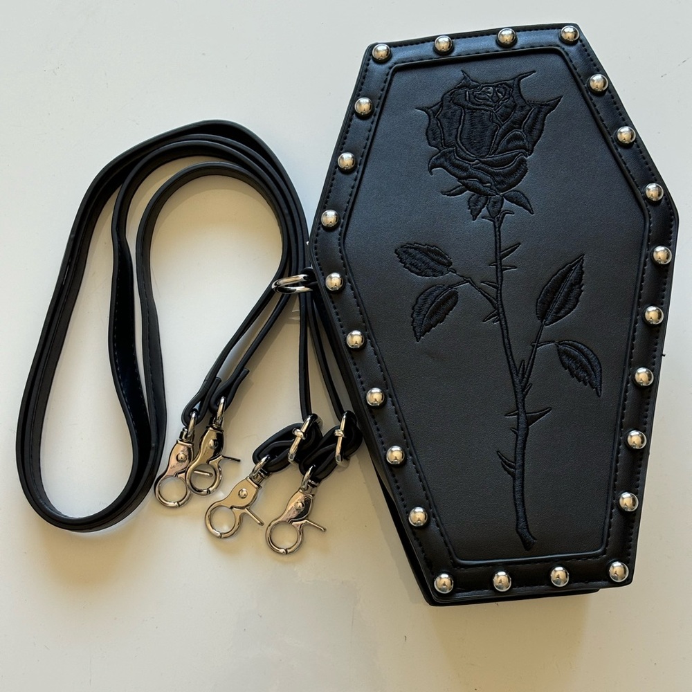 Widow “Rose Resurrection Coffin Backpack”